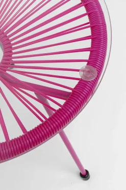 KARE24.se Acapulco Stol med Bord Mono - Pink - KARE Design Online