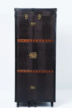 KARE24.se Barskåp Globetrotter - Svartbrun, 154cm - KARE Design Outlet