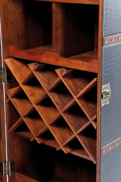 KARE24.se Barskåp Globetrotter - Svartbrun, 154cm - KARE Design Outlet