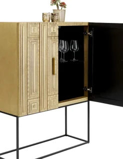 KARE24.se Barskåp Marrakesh - Matt Guldfinish/Svart - KARE Design Outlet