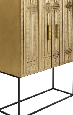 KARE24.se Barskåp Marrakesh - Matt Guldfinish/Svart - KARE Design Outlet