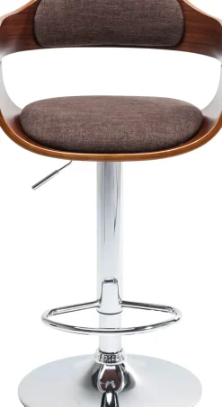 KARE24.se Barstol Monaco - Höj- och Sänkbar Krom/Brun - KARE Design Best