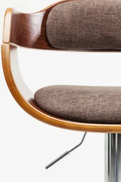 KARE24.se Barstol Monaco - Höj- och Sänkbar Krom/Brun - KARE Design Best