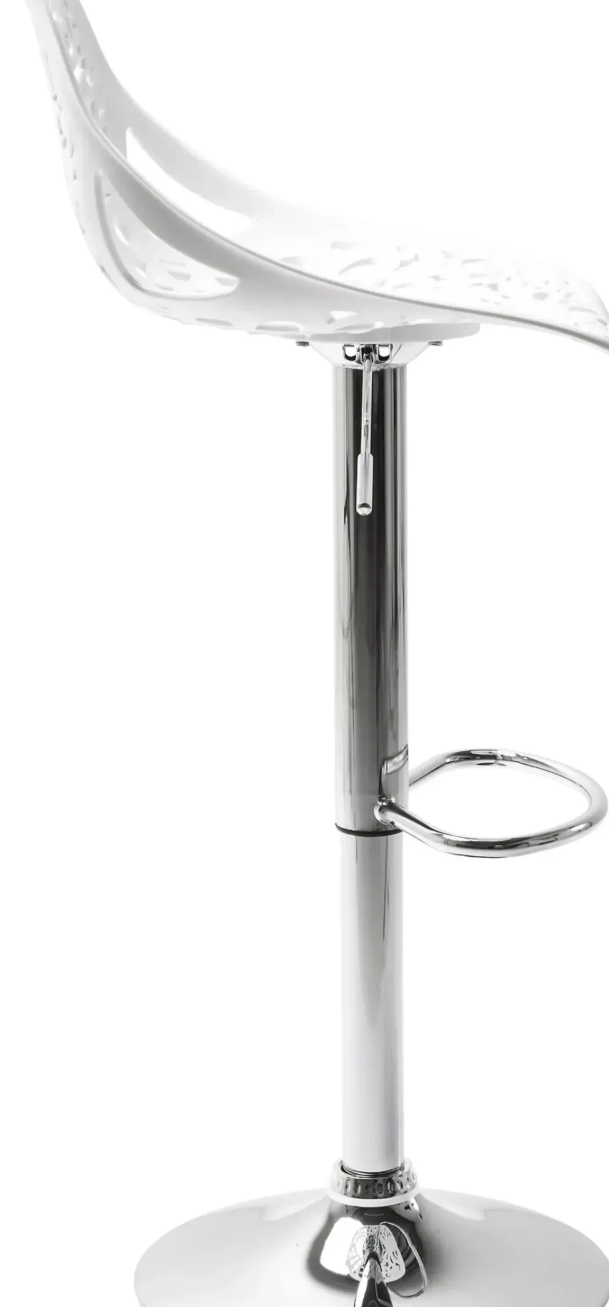 KARE24.se Barstol Ornament - Höj- och Sänkbar Krom/Vit - KARE Design Hot