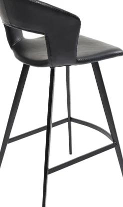 KARE24.se Barstol Reunion - Svart Konstläder - KARE Design Hot