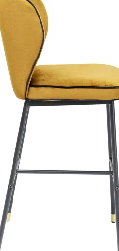KARE24.se Barstol Stavanger - Brunguld Sammet/Svart - KARE Design Online