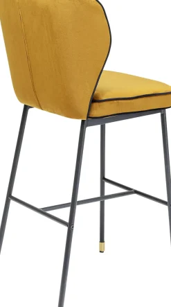 KARE24.se Barstol Stavanger - Brunguld Sammet/Svart - KARE Design Online
