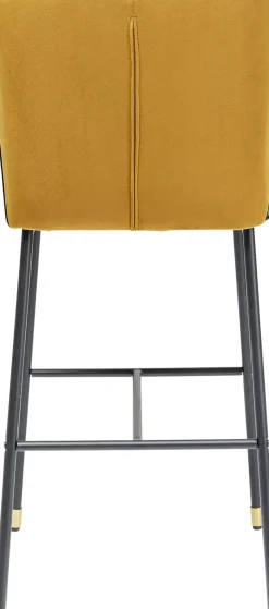 KARE24.se Barstol Stavanger - Brunguld Sammet/Svart - KARE Design Online