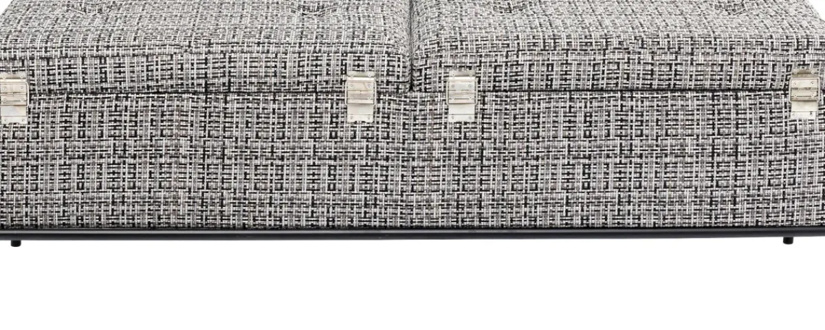KARE24.se Bänk Buttons Förvaring, Salt & Pepper Struktur, 120cm - KARE Design Online