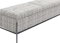KARE24.se Bänk Buttons Förvaring, Salt & Pepper Struktur, 120cm - KARE Design Online