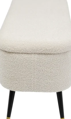 KARE24.se Bänk Rico - Förvaring, Vit, 109cm - KARE Design