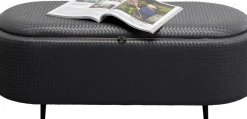 KARE24.se Bänk Venezia Storage - Flätad Svart 100cm - KARE Design Online