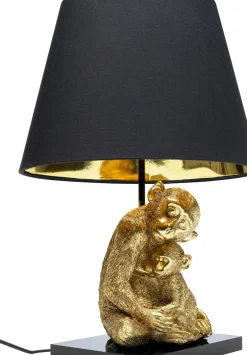KARE24.se Bordslampa Animal Monkey Love - Guld/Svart Skärm - KARE Design Best