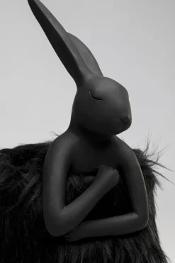 KARE24.se Bordslampa Animal Rabbit Fur - Svart/Guld, 50cm - KARE Design Best