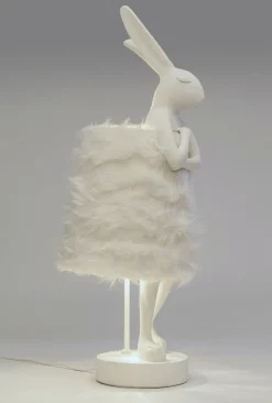 KARE24.se Bordslampa Animal Rabbit Fur - Vit/Silver, 68cm - KARE Design