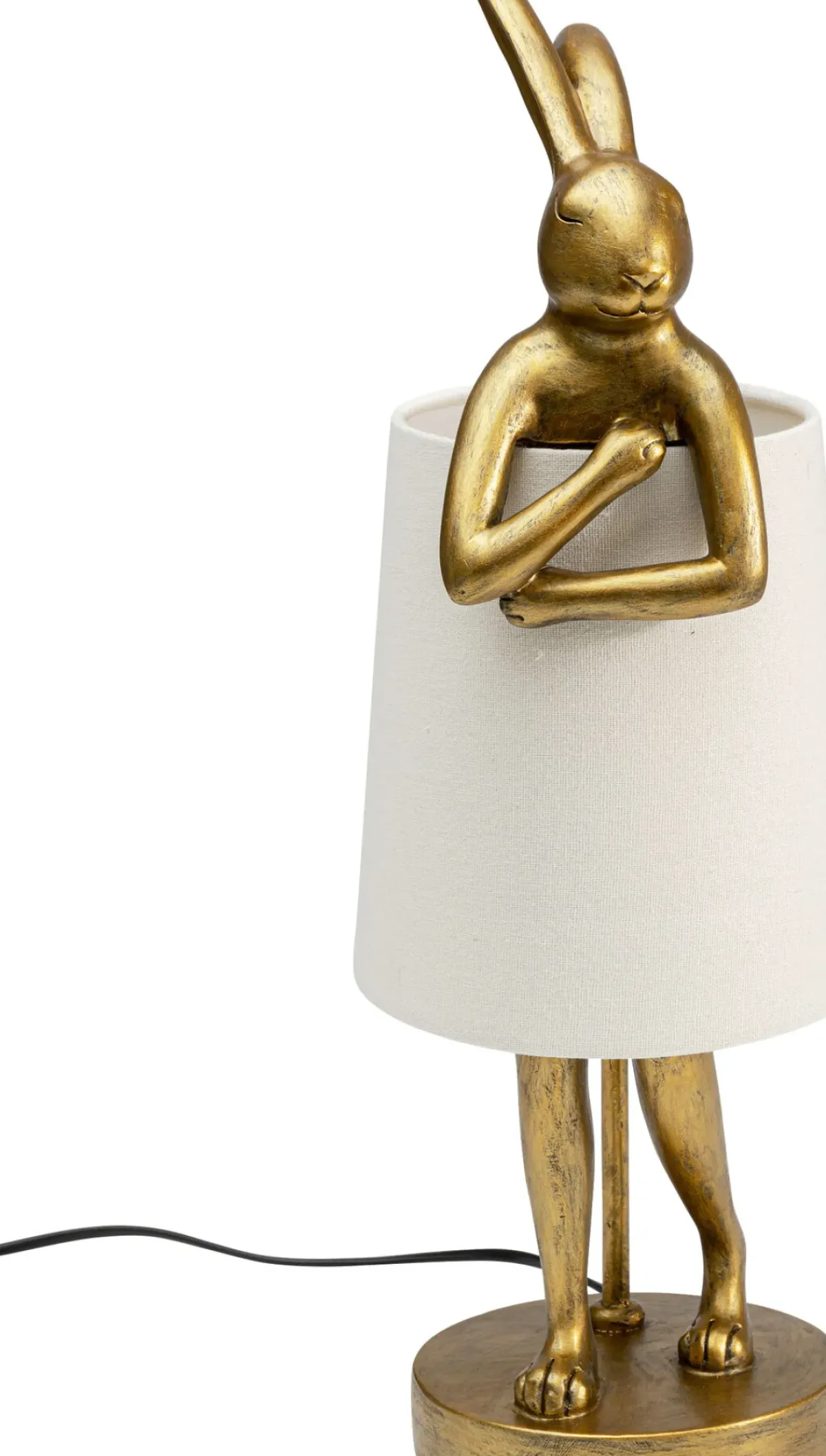 KARE24.se Bordslampa Animal Rabbit - Guld/Vit, 50cm - KARE Design Online