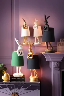 KARE24.se Bordslampa Animal Rabbit - Guld/Vit, 50cm - KARE Design Online