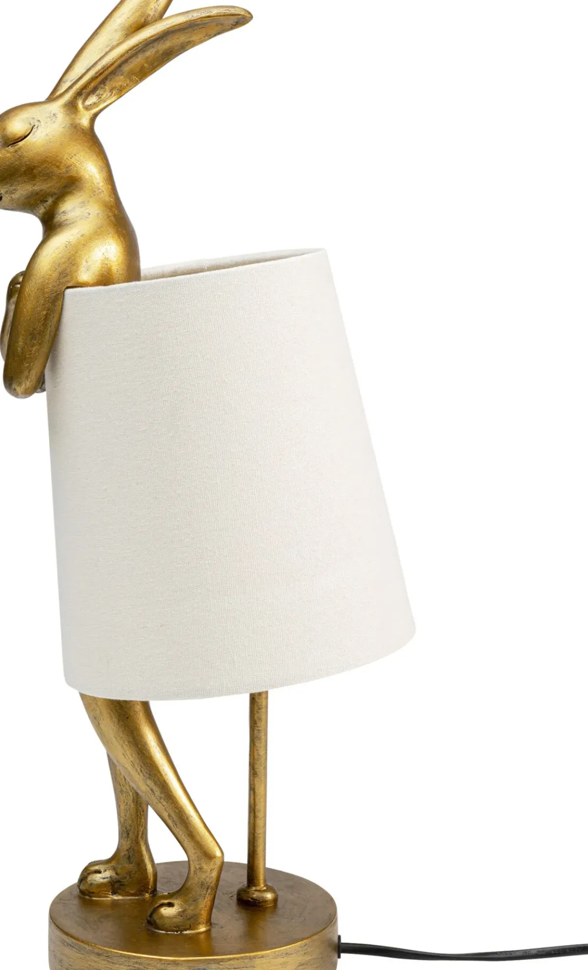 KARE24.se Bordslampa Animal Rabbit - Guld/Vit, 50cm - KARE Design Online