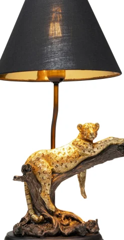 KARE24.se Bordslampa Relax Leopard - Guld, svart, 50cm - KARE Design Best
