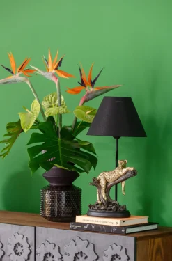 KARE24.se Bordslampa Relax Leopard - Guld, svart, 50cm - KARE Design Best