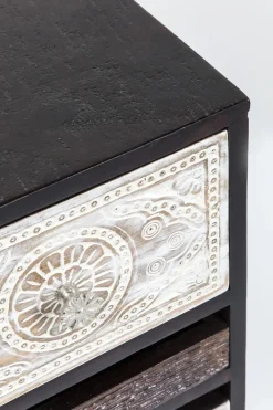 KARE24.se Byrå Finca - Rustik Patina i Ljust och Mörkt Trä, 10 lådor - KARE Design Hot