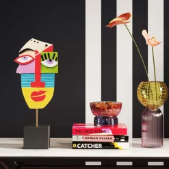KARE24.se Dekorfigur Abstract Face - Färgstark, 52cm - KARE Design Sale
