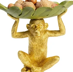 KARE24.se Dekorfigur Banana Leaf - Apa med Skål - KARE Design Outlet