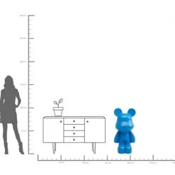 KARE24.se Dekorfigur Bear Blå, 101cm - KARE Design Best