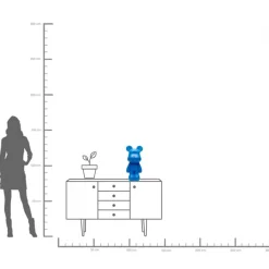 KARE24.se Dekorfigur Bear Blå, 51cm - KARE Design Online