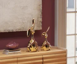 KARE24.se Dekorfigur Bunny Gold, 37cm - KARE Design Clearance