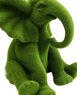 KARE24.se Dekorfigur Elephant - Grön Flock, 18cm - KARE Design Clearance