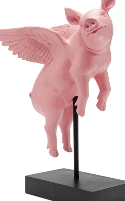 KARE24.se Dekorfigur Flying Pig - Rosa Gris, 29cm - KARE Design Clearance