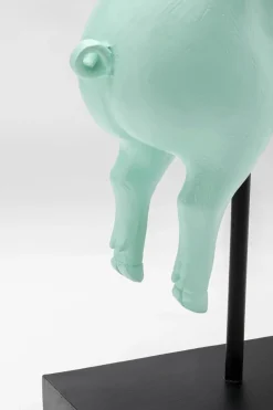 KARE24.se Dekorfigur Flying Pig - Turkos Gris, 29cm - KARE Design New