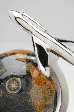 KARE24.se Dekor Globe Top Plane - Jordglob Med Plan, 39cm - KARE Design Best