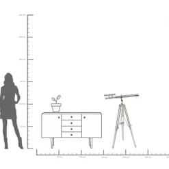 KARE24.se Dekor Telescope Silver - 125cm - KARE Design