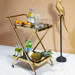 KARE24.se Drinkvagn Casino Guld/Svart - KARE Design Best