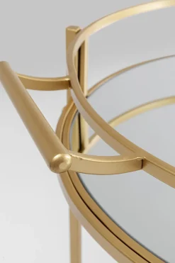 KARE24.se Drinkvagn Emilia Rund - Guld/ Spegelglas - KARE Design Online