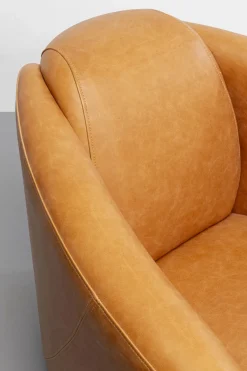 KARE24.se Fåtölj Cigarr Lounge - Ljusbrunt Läder - KARE Design Outlet