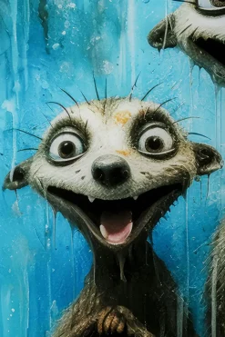 KARE24.se Glass Picture Singing Meerkats 60x80cm - KARE Design Best