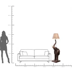KARE24.se Golvlampa Animal Elephant - 154cm - KARE Design