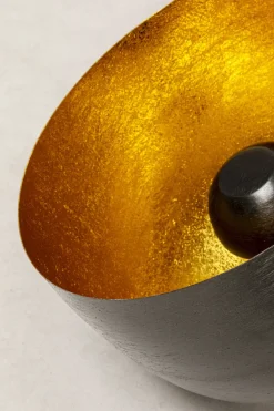 KARE24.se Golvlampa Apollon - Antracitgrå/Guld Ø35cm - KARE Design Discount