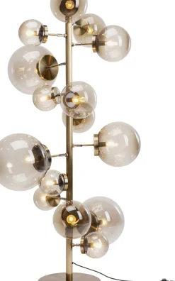 KARE24.se Golvlampa Balloon -Mässing/Rökigt Glas, 160cm - KARE Design Discount