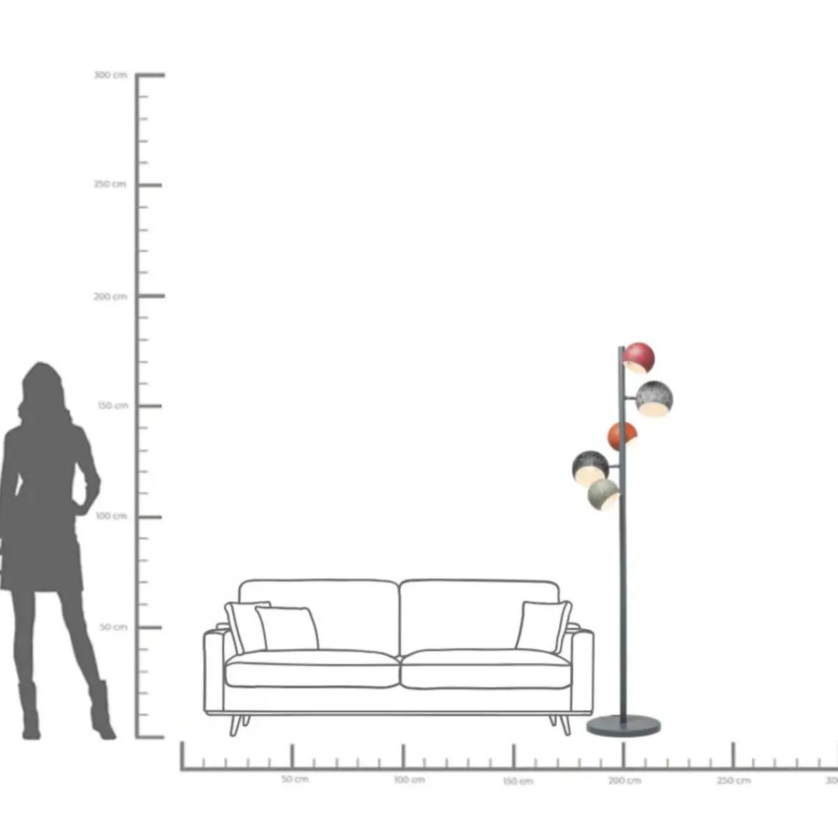 KARE24.se Golvlampa Calotta Antico 5-lite - KARE Design