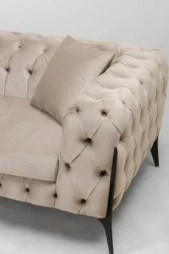 KARE24.se Hörnsoffa Bellissima - SammetsTaupe, Vänster, 240x180cm - KARE Design Online