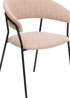 KARE24.se Karmstol Belle - Stol med armstöd, Puder, 2-set - KARE Design Online