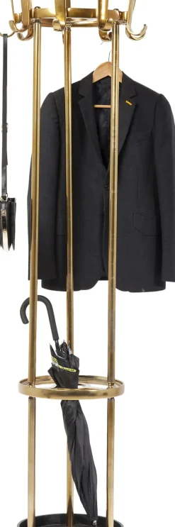 KARE24.se Klädmajor Gala - Klädhängare i Mässing med Paraplyställ, 187x50cm - KARE Design Online