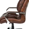 KARE24.se Kontorsstol Cigar Lounge - På Hjul Brunläder - KARE Design Clearance