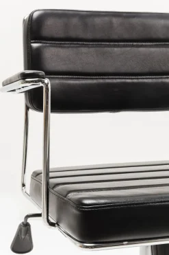 KARE24.se Kontorsstol Dottore - På Hjul Svart Konstläder/Krom - KARE Design