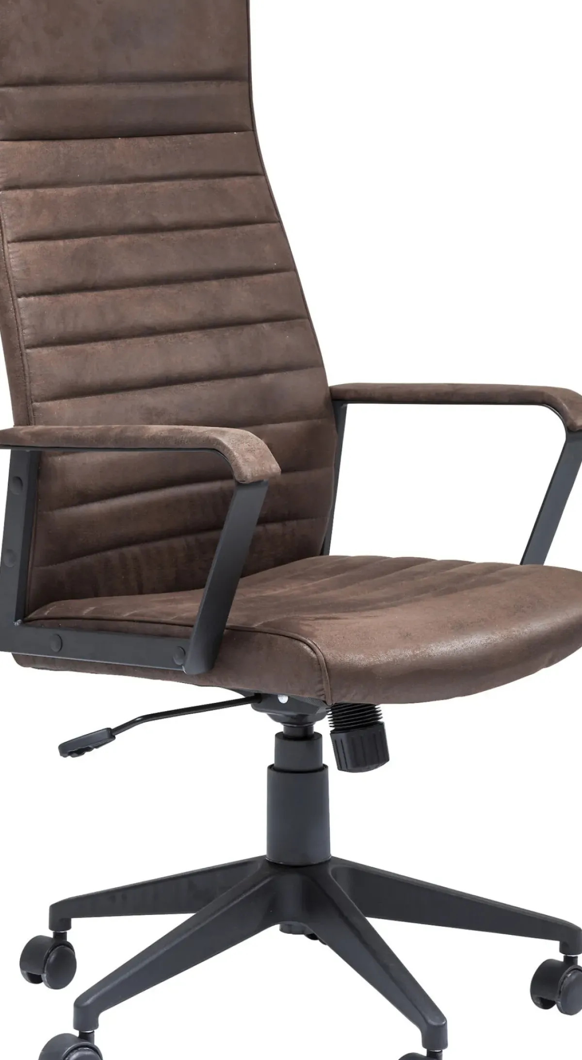 KARE24.se Kontorsstol Labora Hög - Snurrstol på Hjul, Brun Konstläder - KARE Design Hot