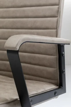 KARE24.se Kontorsstol Labora - Snurrstol på Hjul, Grå Konstläder - KARE Design Outlet